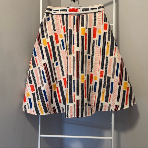 Anthropologie Hutch Multicolor A-Line Skirt with Belt - Picture 4 of 6